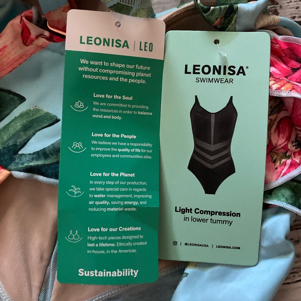 NEW😍Leonisa Slimming One Piece
Swimsuit with Tulle Cutouts - Picture 8 of 9